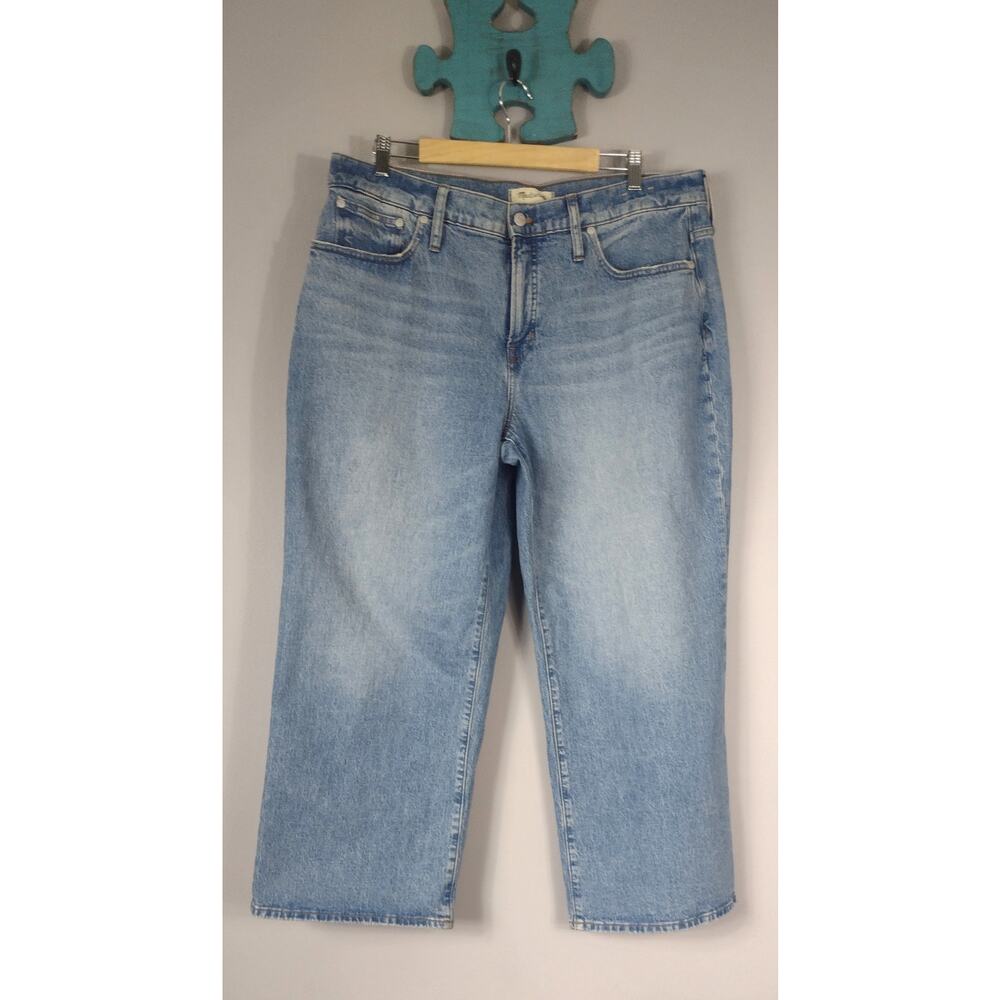 Madewell The Perfect Vintage Wide Leg Jean Denim Blue Women’s Size 33 P - Picture 2 of 16